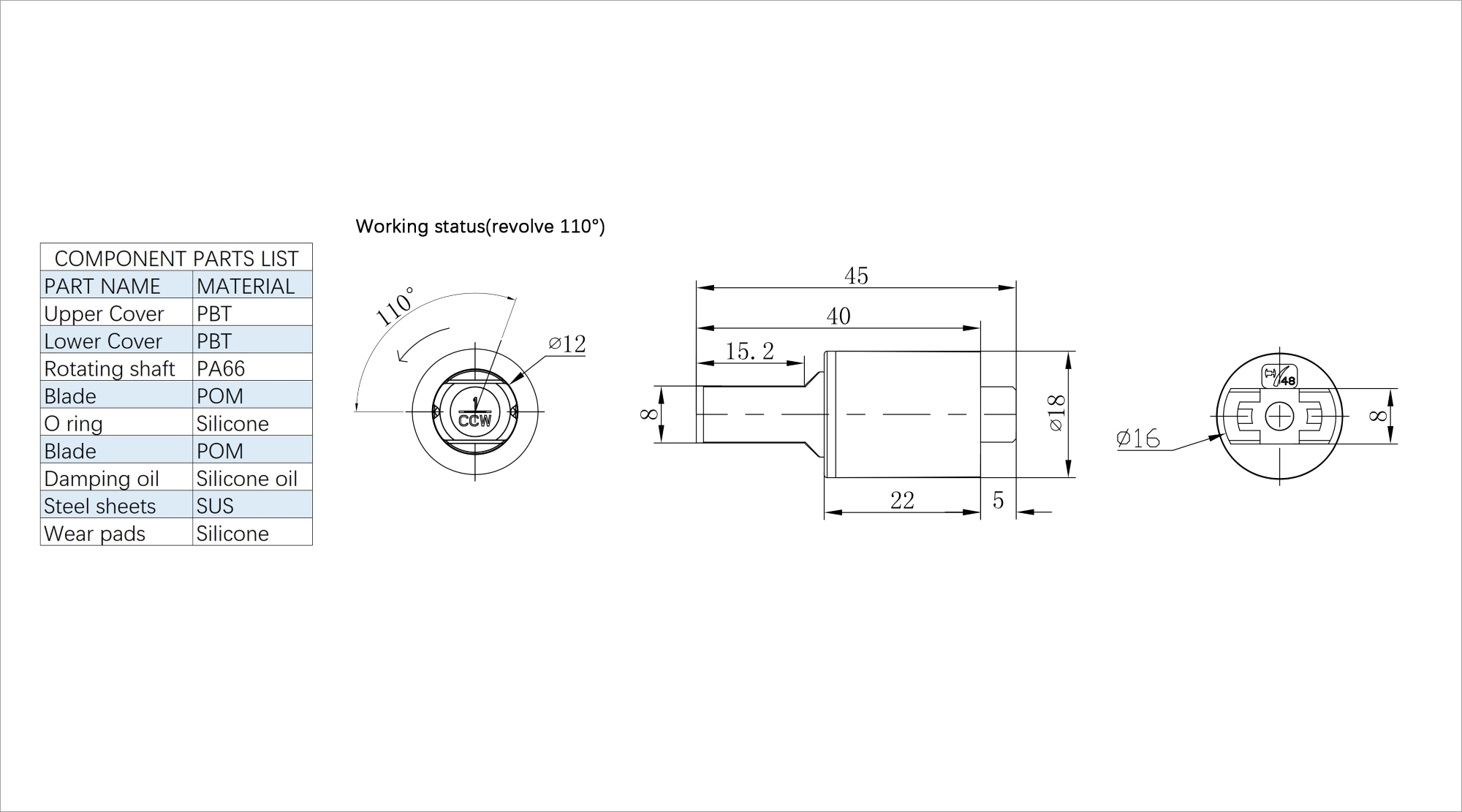 Axial Dampers HCL-48